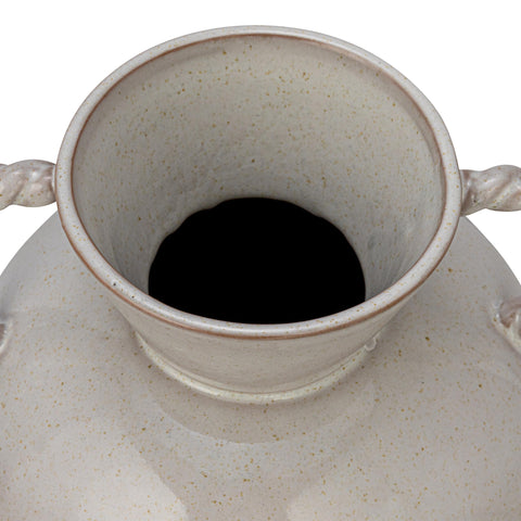 Bloomingville vase with 2.5-inch opening suited for small blooms.