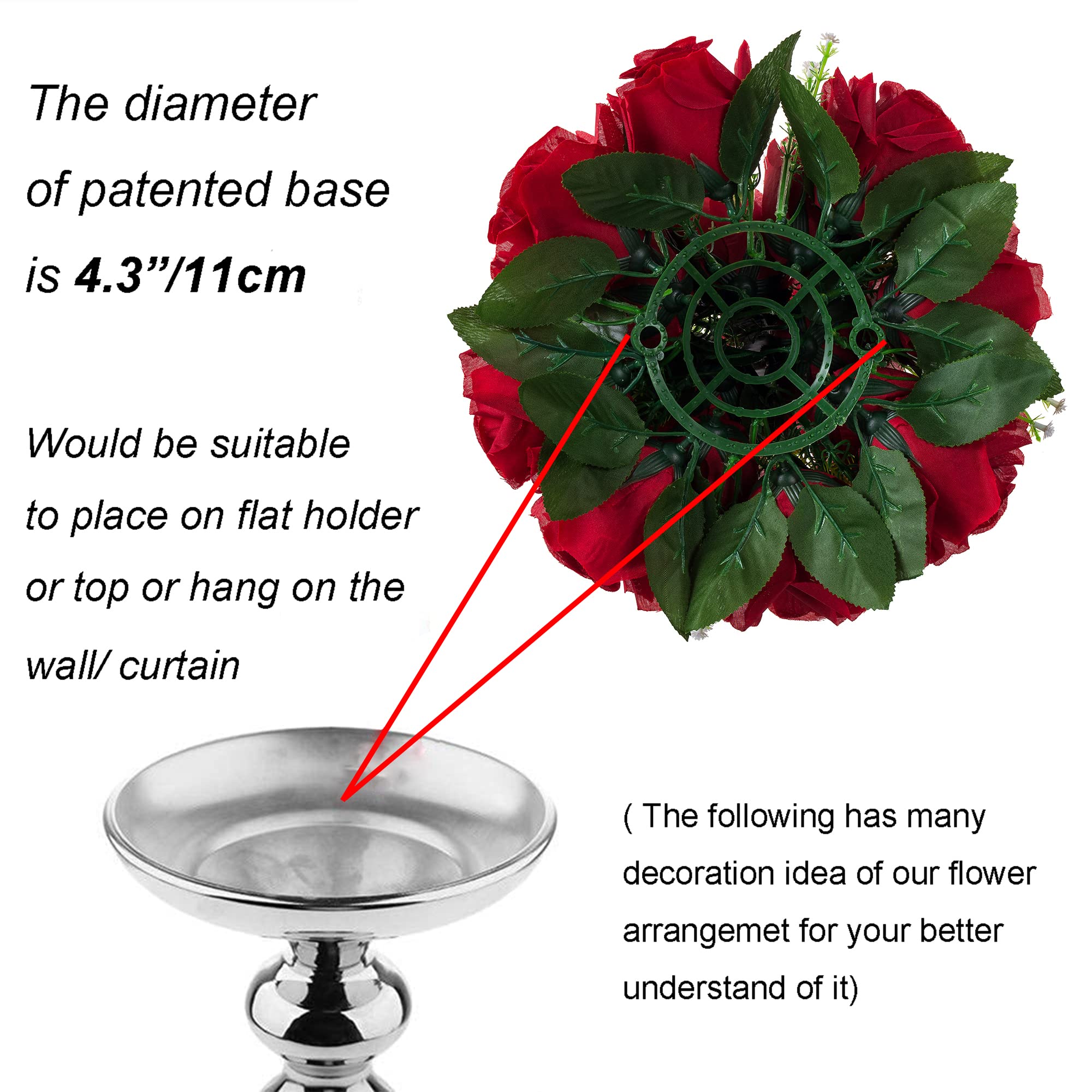 BLOSMON compatible bases support table or wall setups for versatile decorating