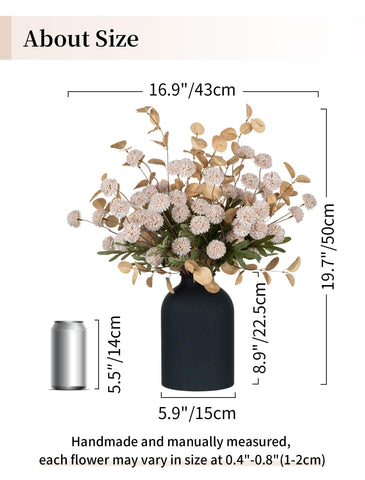 Eucalyptus stems from BLOSMON enhance natural contrast in arrangements.