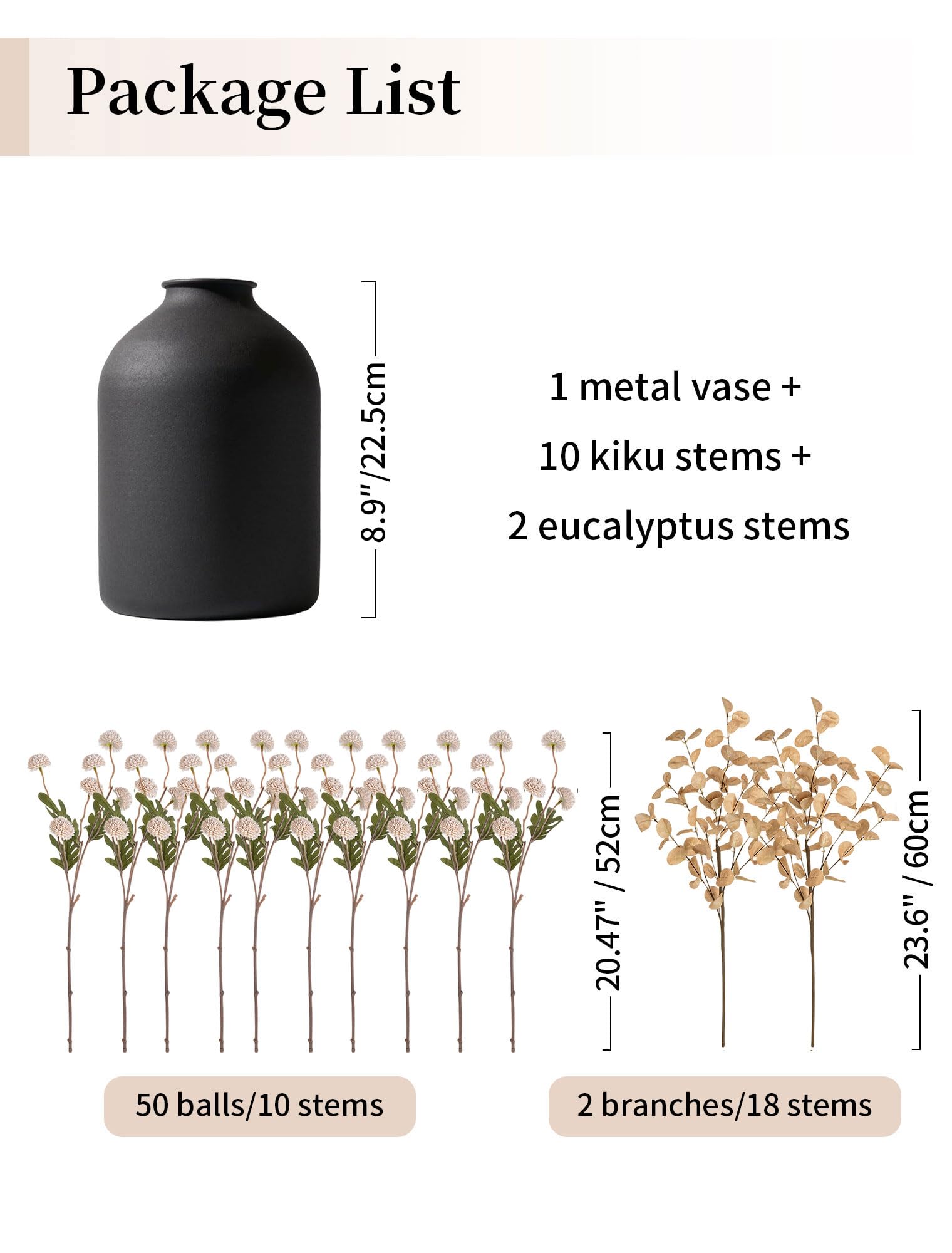 BLOSMON Kiku artificial mums stems add texture and elegance to any room.