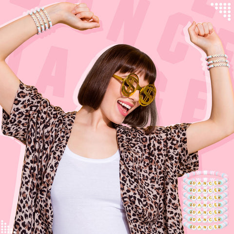 Blosssound stacked bracelets display coordinated style for recital outfits.