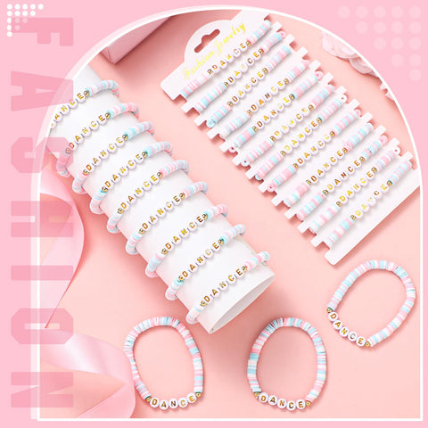Blosssound pink-bead bracelet close-up highlights soft pottery texture and comfortable wear.