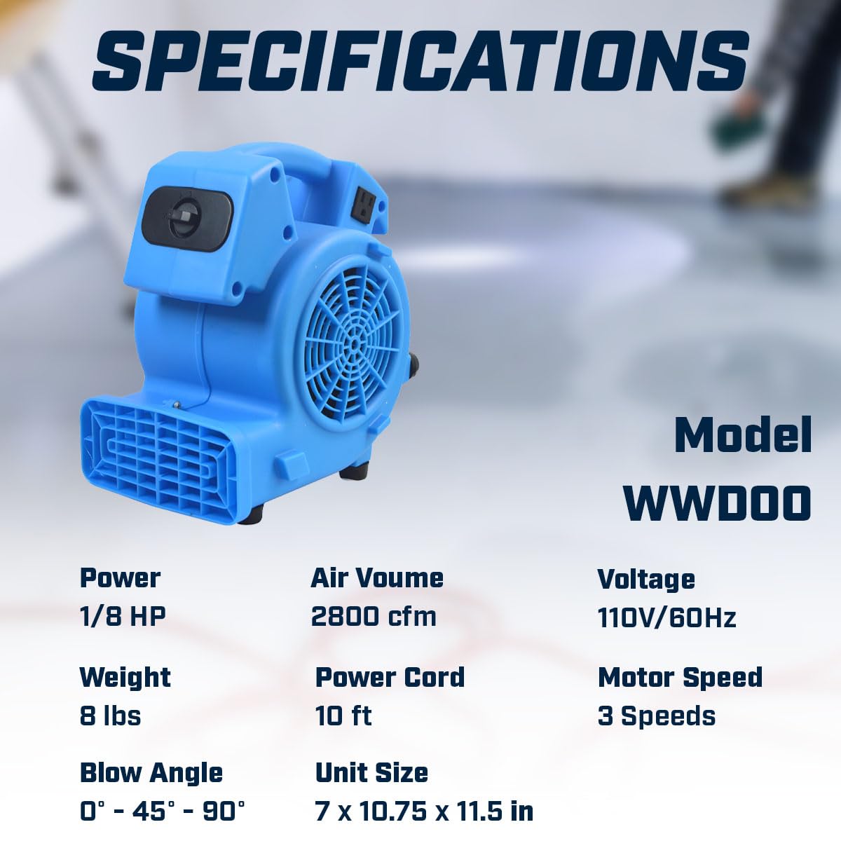 BLOTEK Air Mini Mover indoor outdoor use with durable housing.