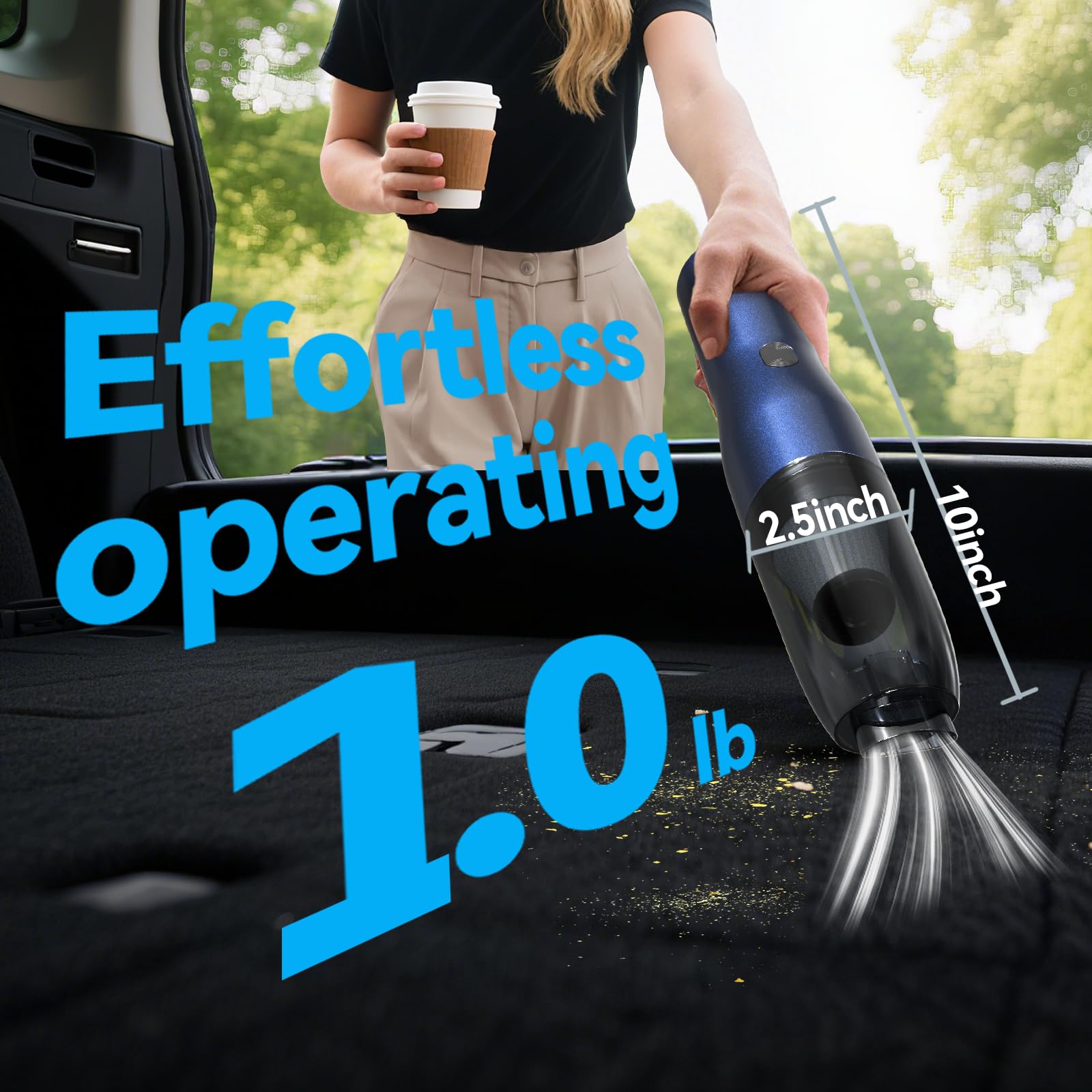 Blozor operates quietly at 68 dB for comfortable use.