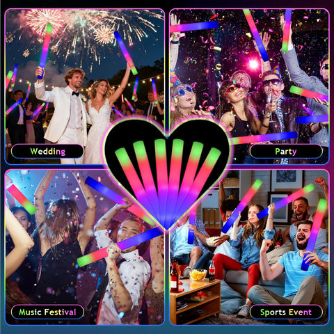 Blu7ive foam glow sticks serve as fun party favors.
