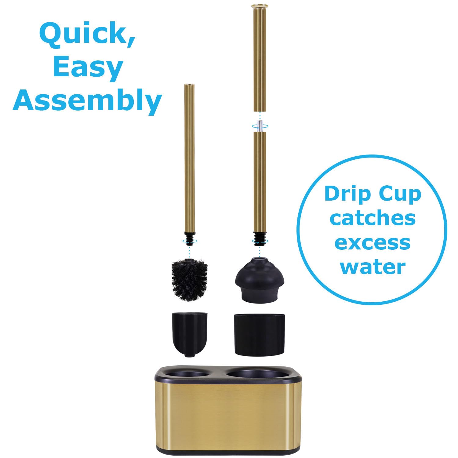 Blue Donuts toilet-plunger-rim-detail-gold shows sturdy seal for quick plunges.