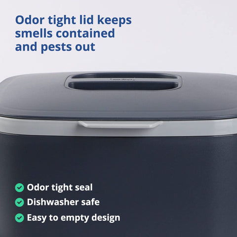 Blue Ginkgo dishwasher-safe plastic for quick cleanup