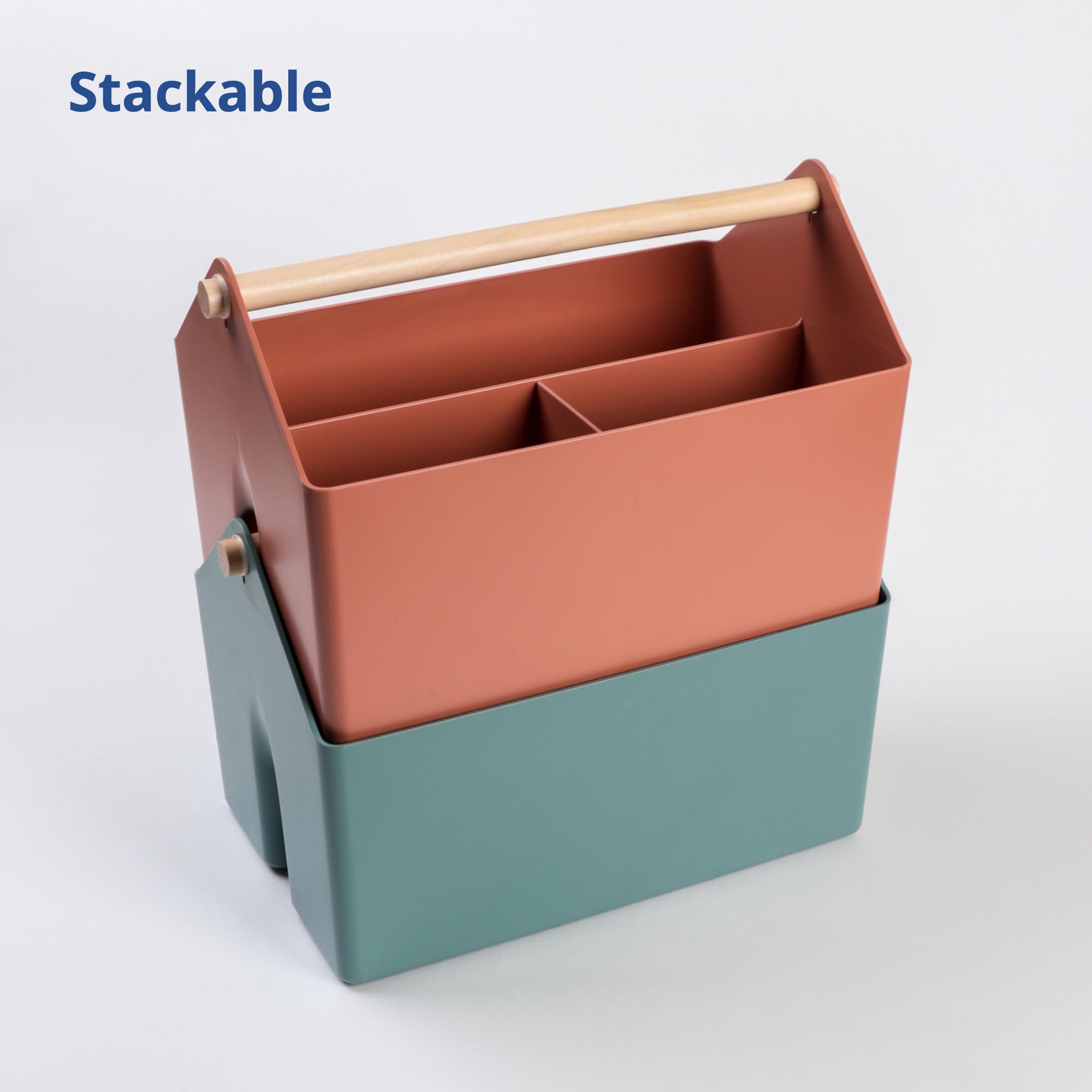 Blue Ginkgo durable lightweight plastic bin designed for daily use.