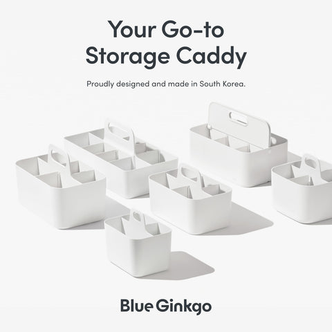 BLUE GINKGO long rectangle caddy dimensions 6.8 by 13 inches