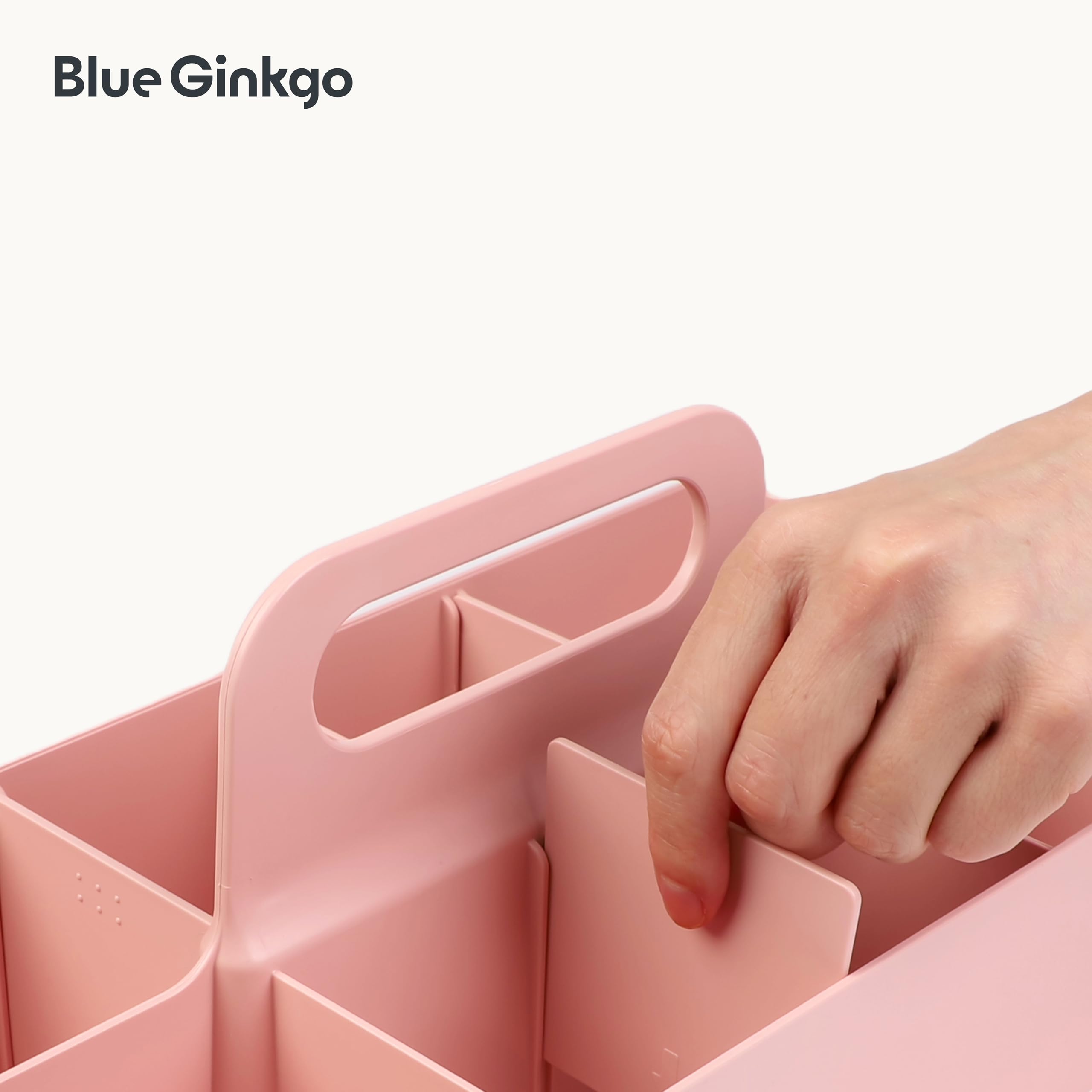 BLUE GINKGO office and bathroom use shot showing versatile organization