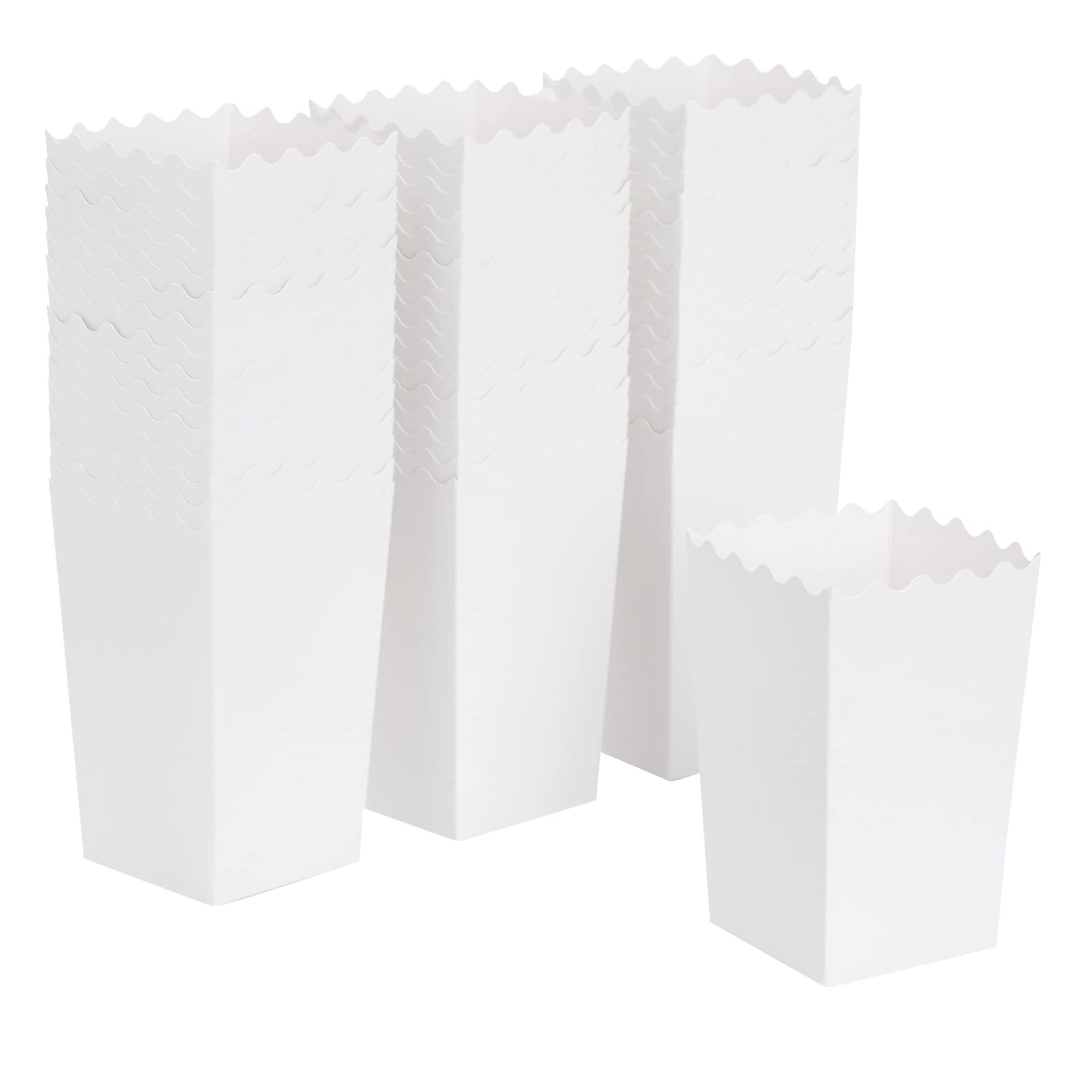Blue Panda popcorn boxes easy fold with pre-scored lines.