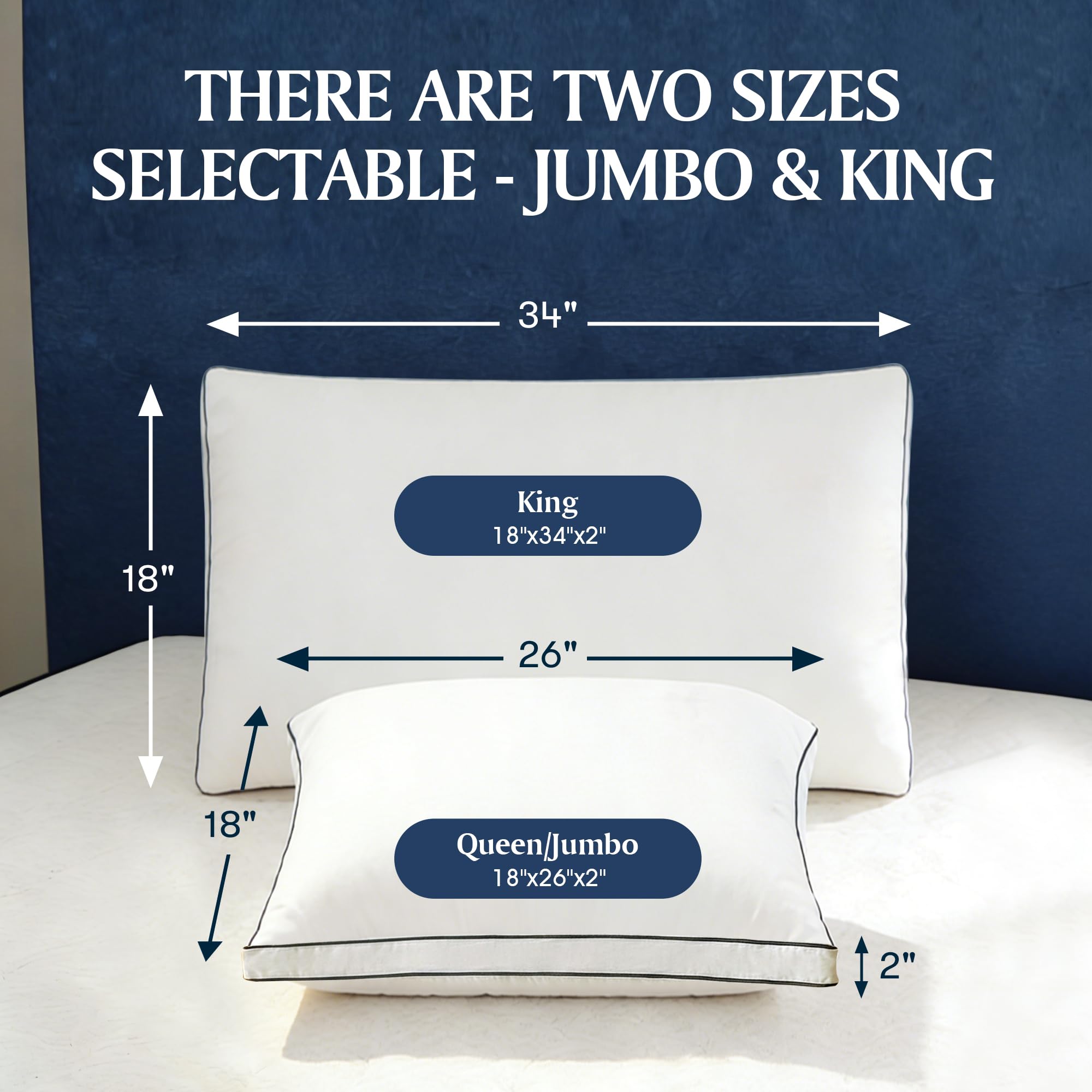 Blue Ridge Home Fashions pillow compression test shows quick fluff and recovery.