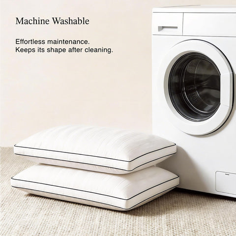 Blue Ridge Home Fashions pillow care is machine washable for easy care.