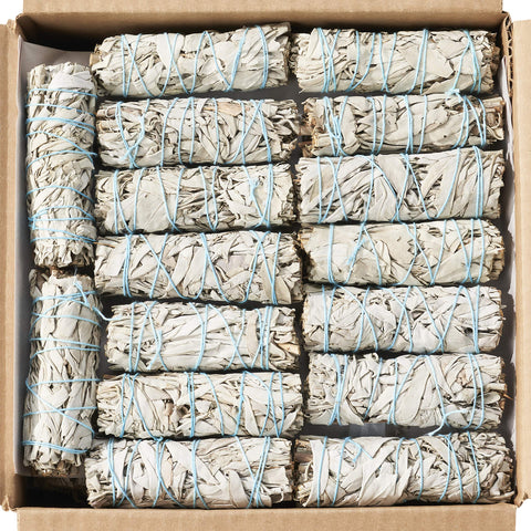 Blue River Sage twenty white sage smudge sticks for ritual cleansing and atmosphere