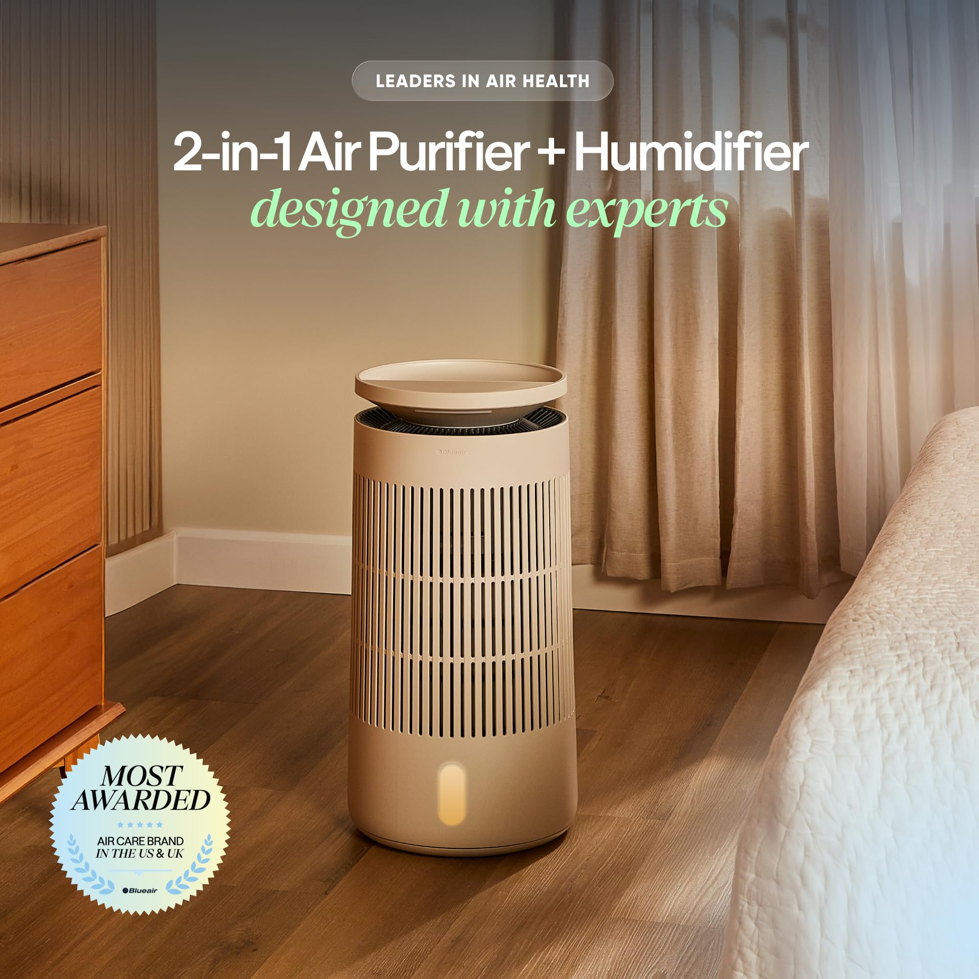 Blueair 2-in-1 Pro purifies dust and pollen for healthier air