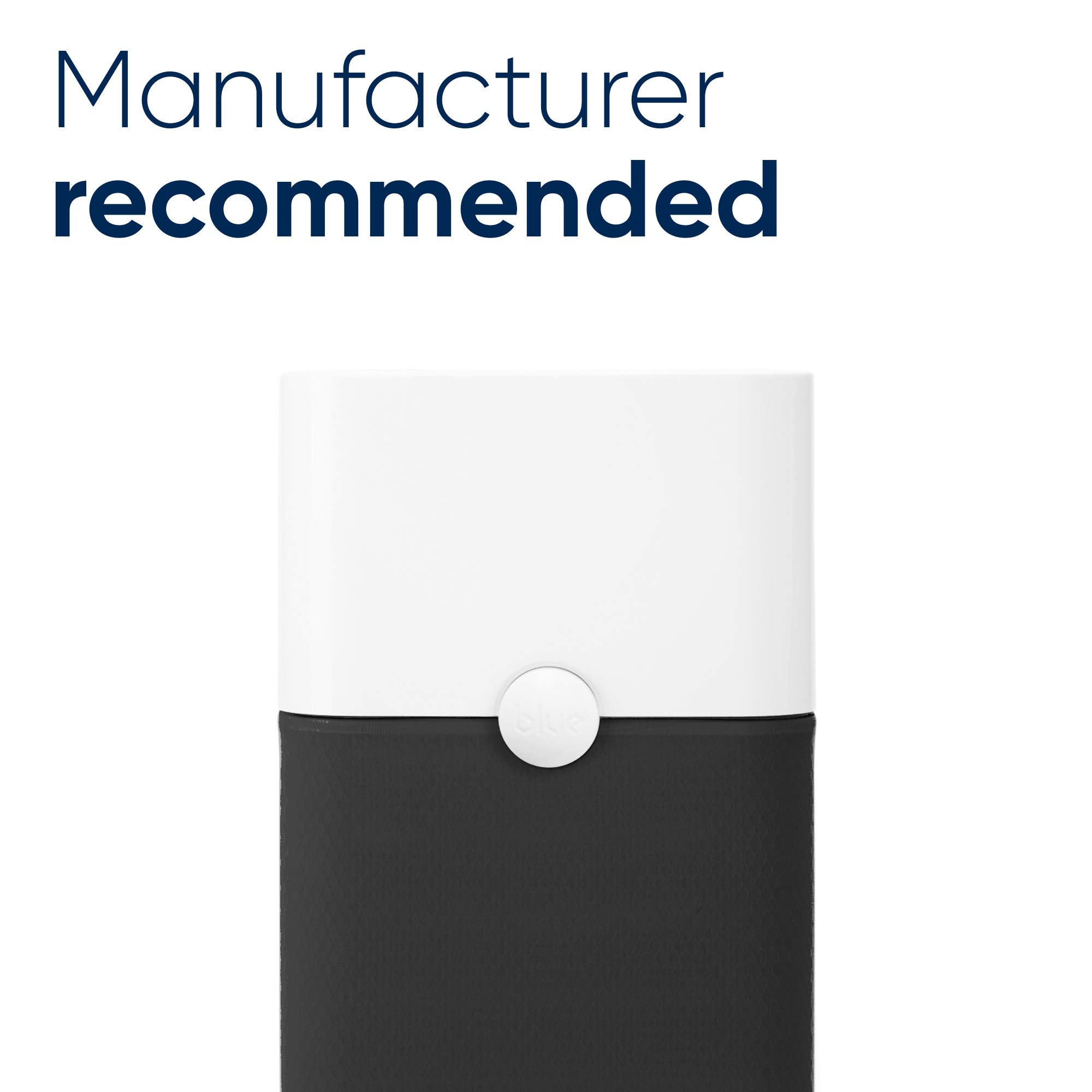 BLUEAIR Blue Pure 121 filter design highlights 360-degree intake and large surface area.