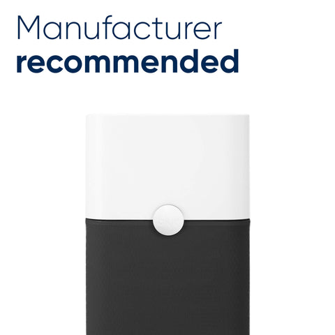BLUEAIR Blue Pure 121 filter design highlights 360-degree intake and large surface area.