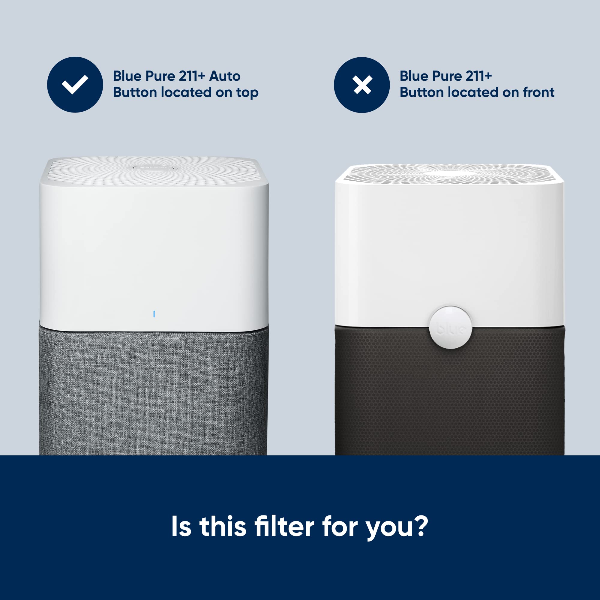 Blueair Blue Pure 211+ Auto carbon layer closeup traps odors.