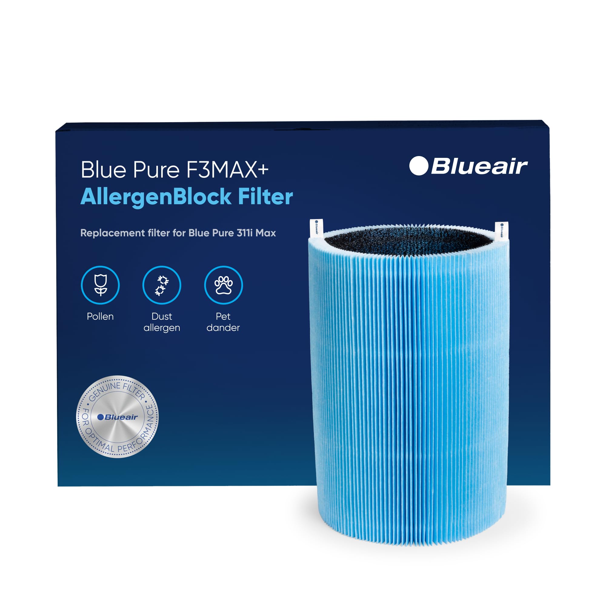 Blueair Blue Pure 311i+ Max AllergenBlock filter box for enhanced protection