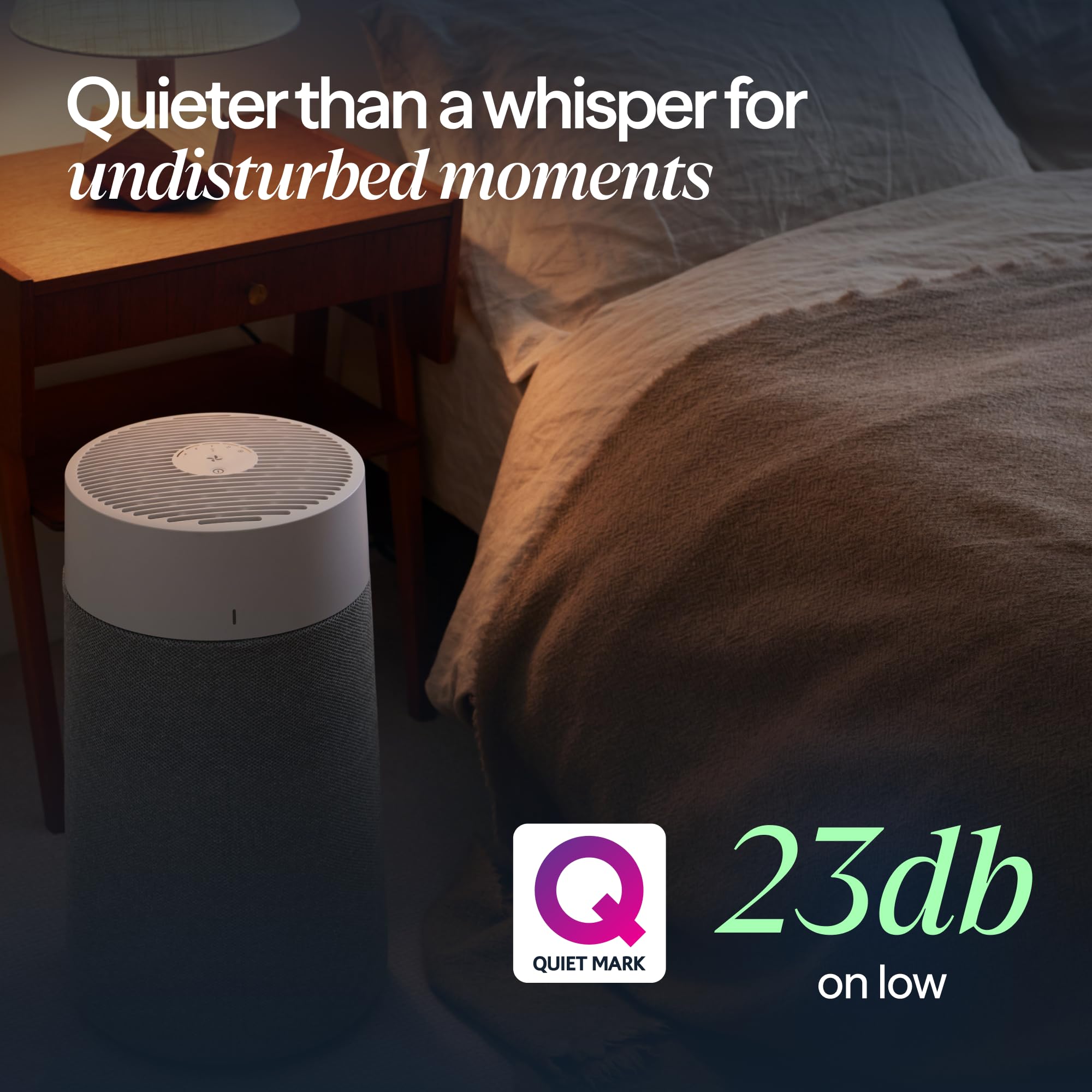 Blueair Blue Pure 311i Max living room demonstrates rapid air refresh.