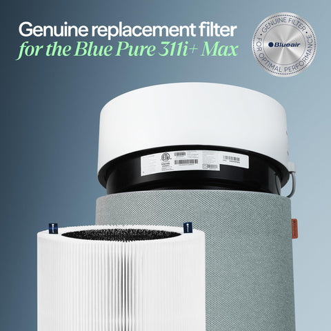 BLUEAIR Blue Pure 311i+ Max filter unboxing shows easy installation.