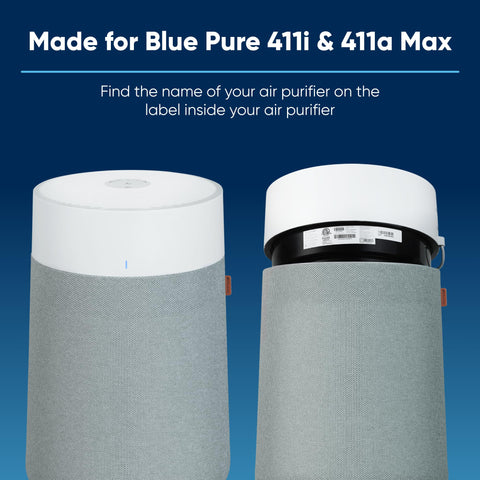 Blueair Blue Pure 411 Max AllergenBlock filter packaging for easy replacement