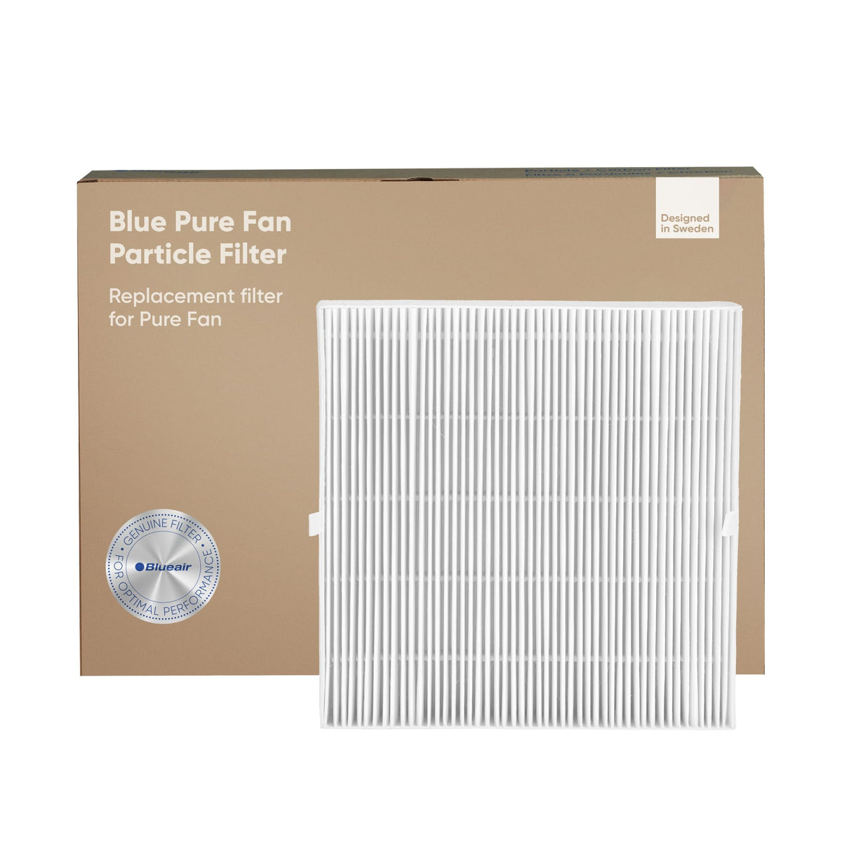 Blueair Blue Pure Fan replacement filter reduces pollen and dust quickly.