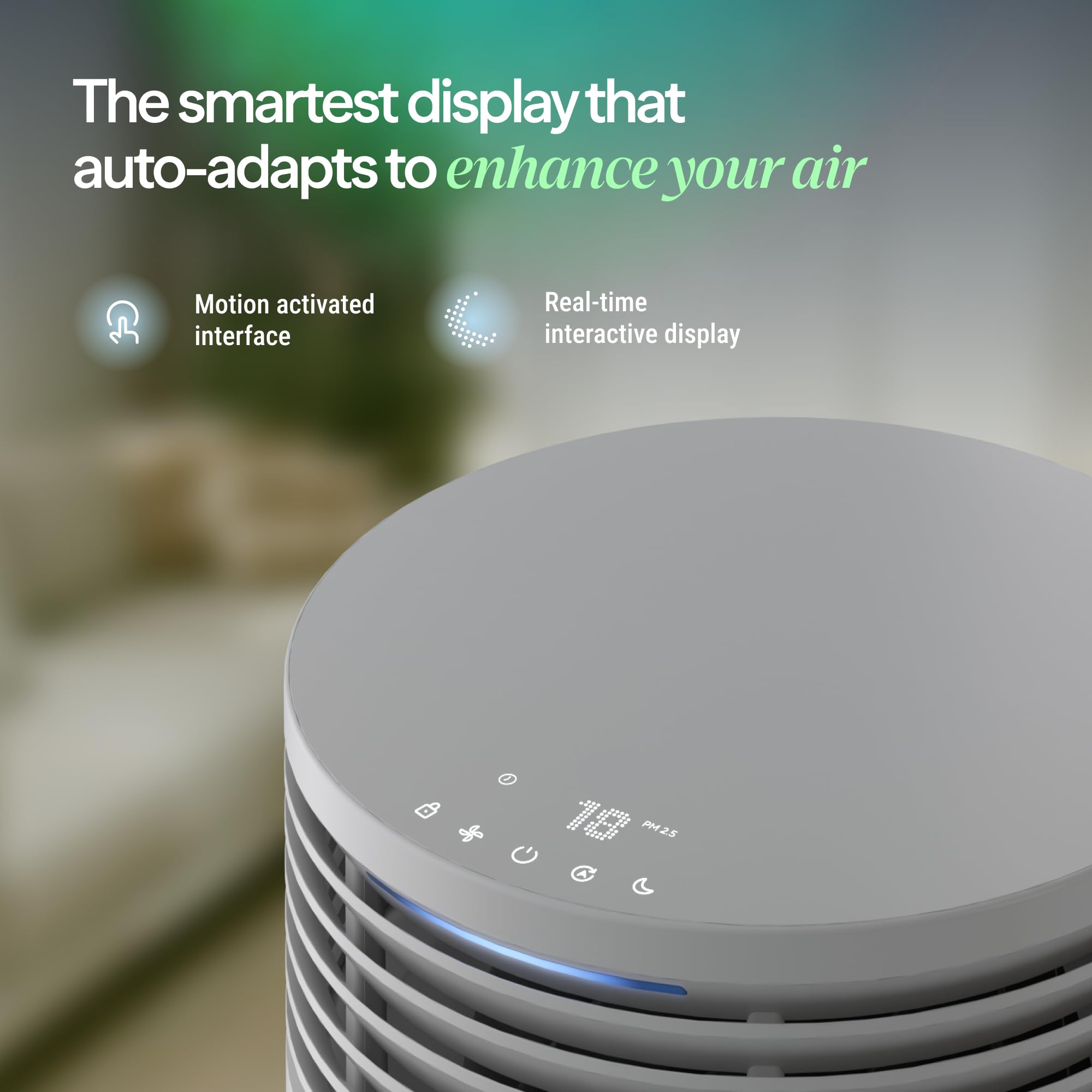 Blueair Blue Signature SP3i quiet operation in a living room environment