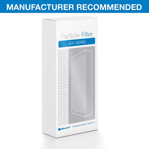 Blueair Classic 400 genuine filter packaging indicating authentic replacement for peak performance.