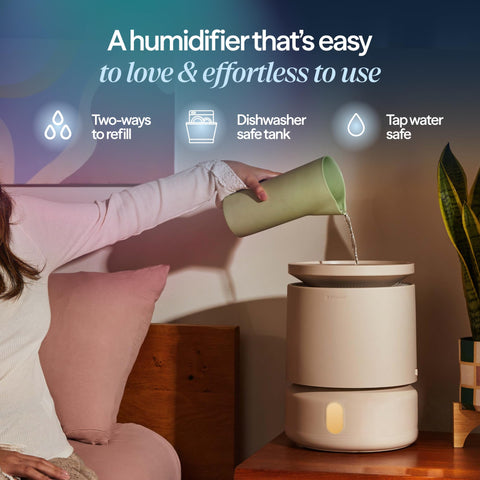 BLUEAIR DreamWell operates quietly at 20 dBA for undisturbed nights