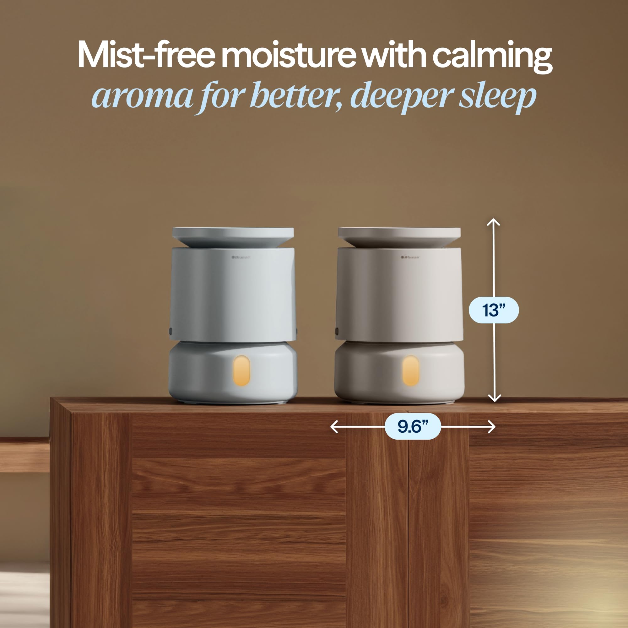 BLUEAIR DreamWell top-fill design for easy refills and mess-free operation