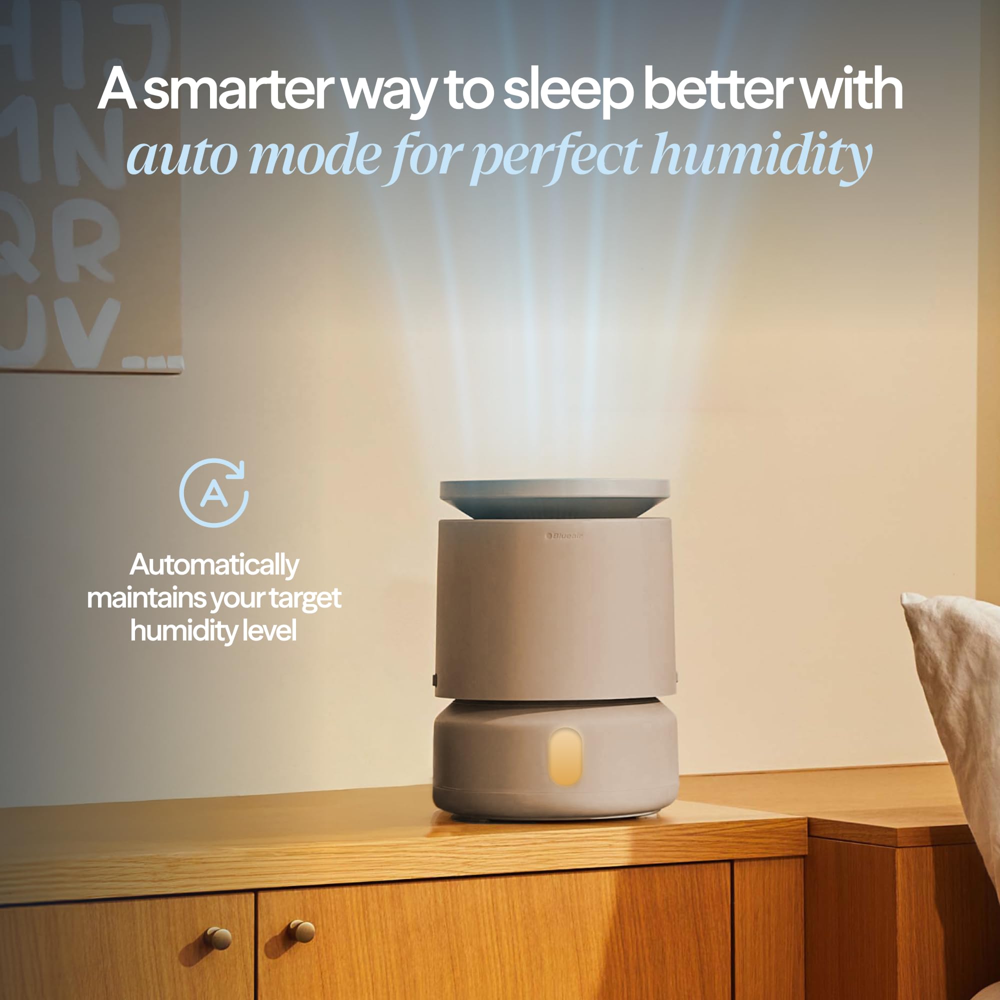 BLUEAIR DreamWell washable wick traps impurities for cleaner tap-water air