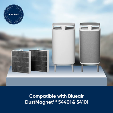 Blueair DustMagnet 5400 ComboFilter side view highlighting compact design for medium rooms.