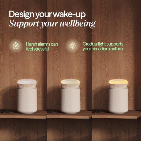 BLUEAIR Mini Restful warm amber light supports a calmer wind-down