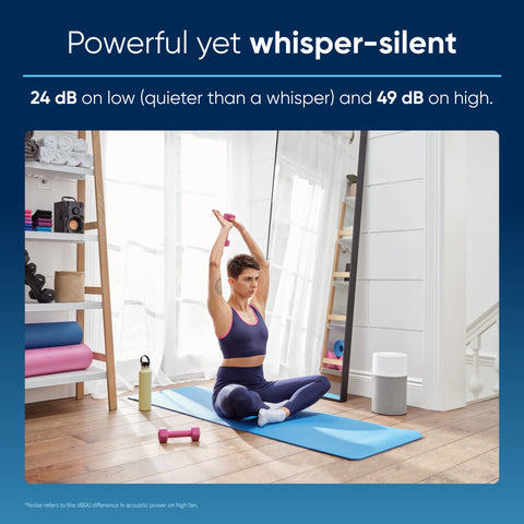 Blue Pure 511 with HEPASilent filtration captures fine particles