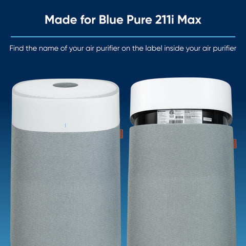 Blueair SmokeBlock carbon layer detail capturing gases and odors
