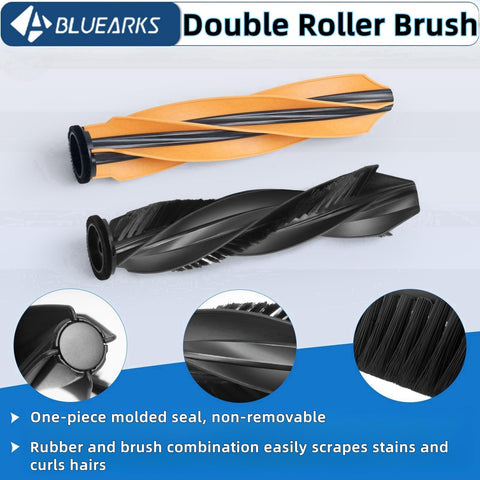 Bluearks 26Pcs X50 Ultra kit side brushes reach corners for edge cleaning