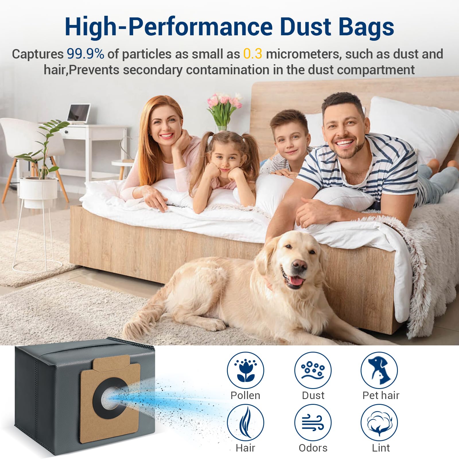 Bluearks mop pad replacement pack for refreshed floor mopping results.