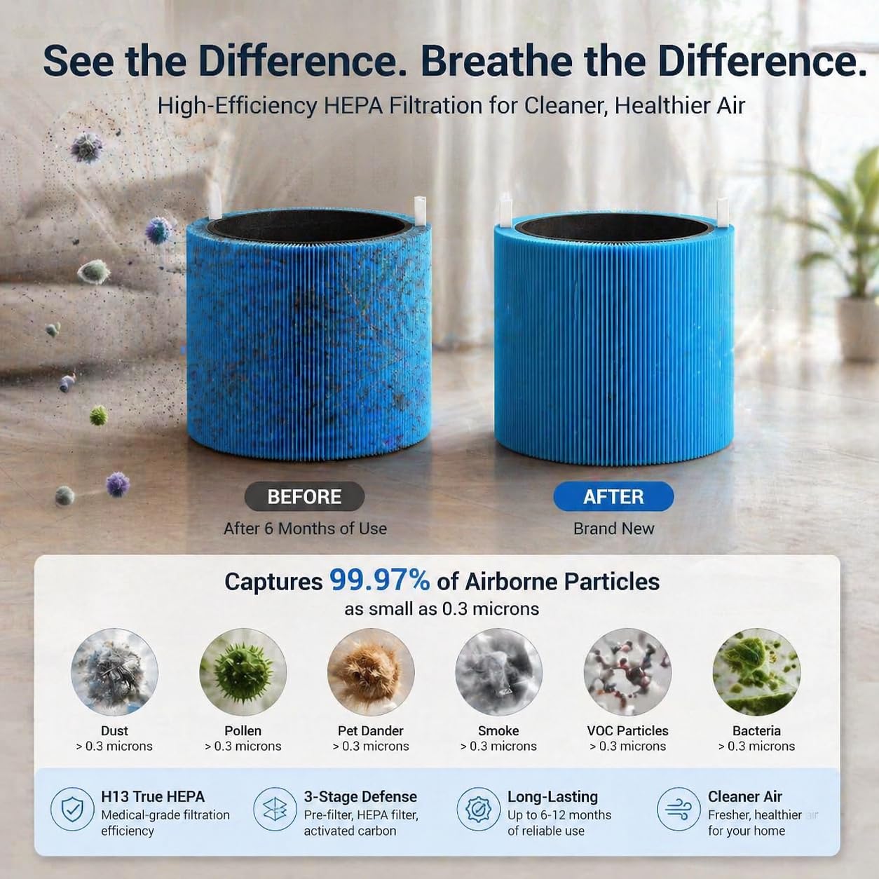 Bluearks nonwoven material closeup emphasizes durability and efficiency.