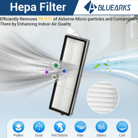Bluearks mop pads providing dual‑zone cleaning on Roborock S8 MaxV Ultra