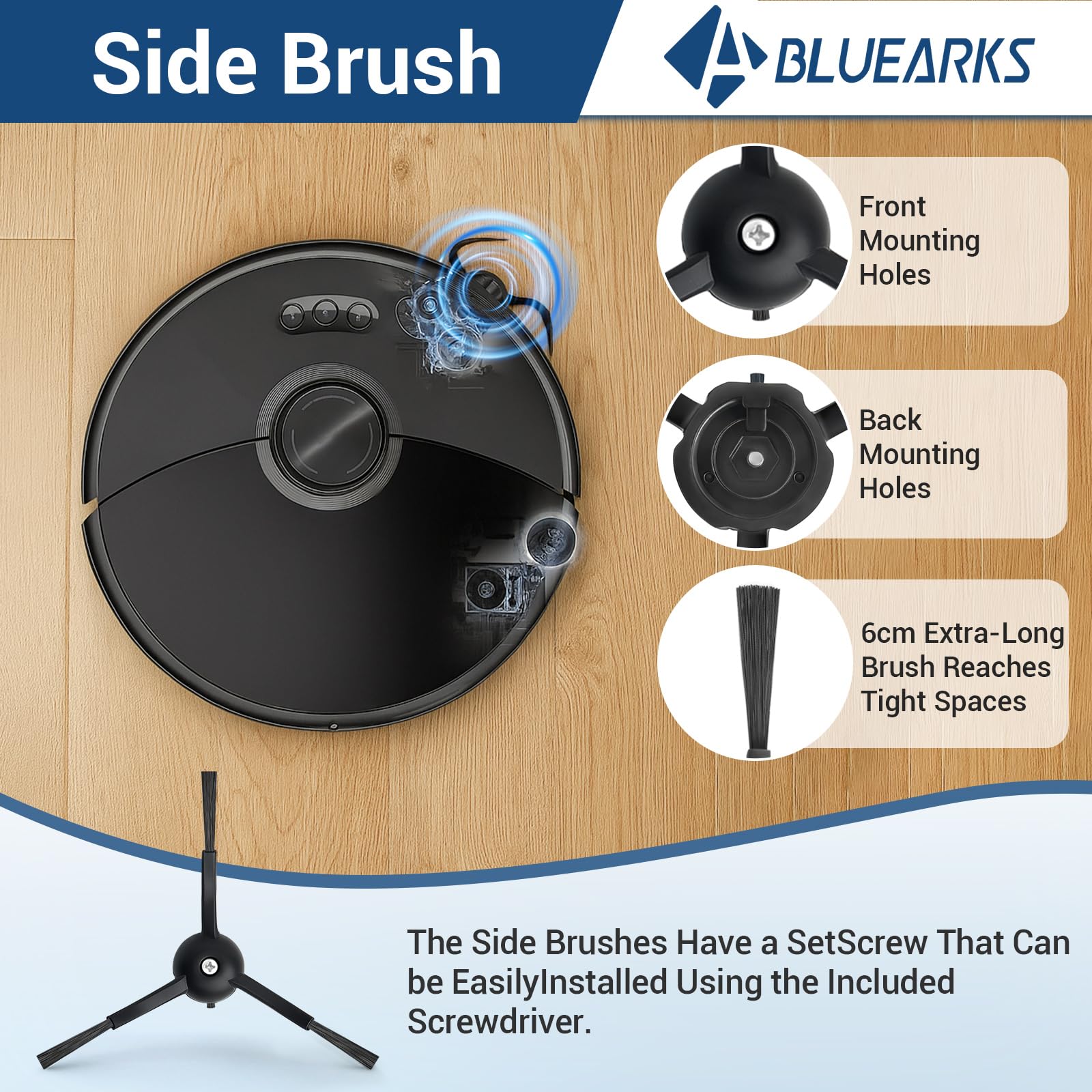 Bluearks screwdriver included for easy maintenance on Roborock S8 MaxV Ultra