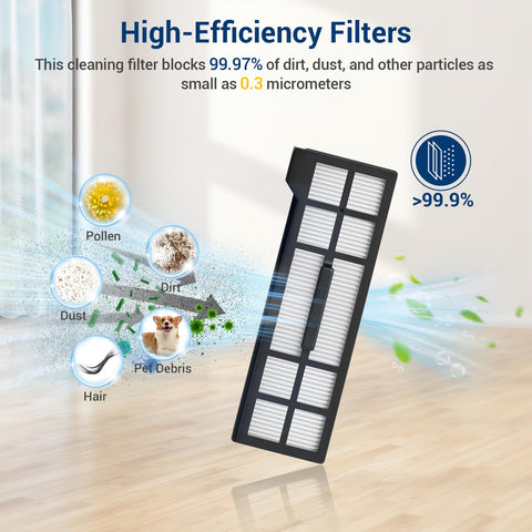 Bluearks side brush replacement pack for edge cleaning and thorough pickup.