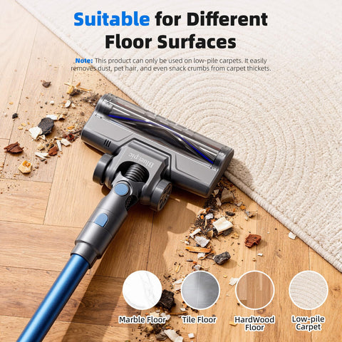 BlueEpic 6-in-1 design transforms for handheld, wand, and upholstery cleaning