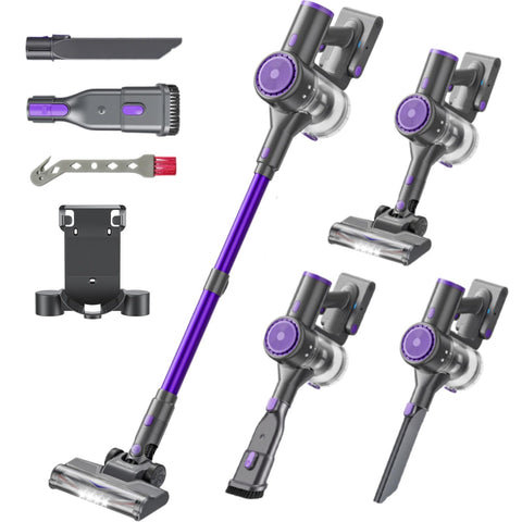 BlueEpic cordless vacuum with powerful suction for carpets and hard floors.