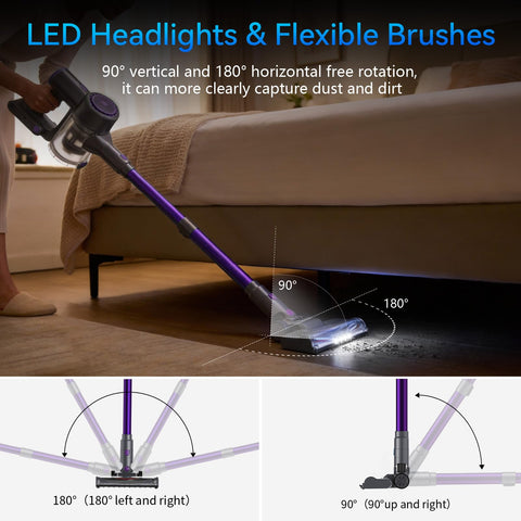 BlueEpic vacuum in two adjustable modes for versatile cleaning.