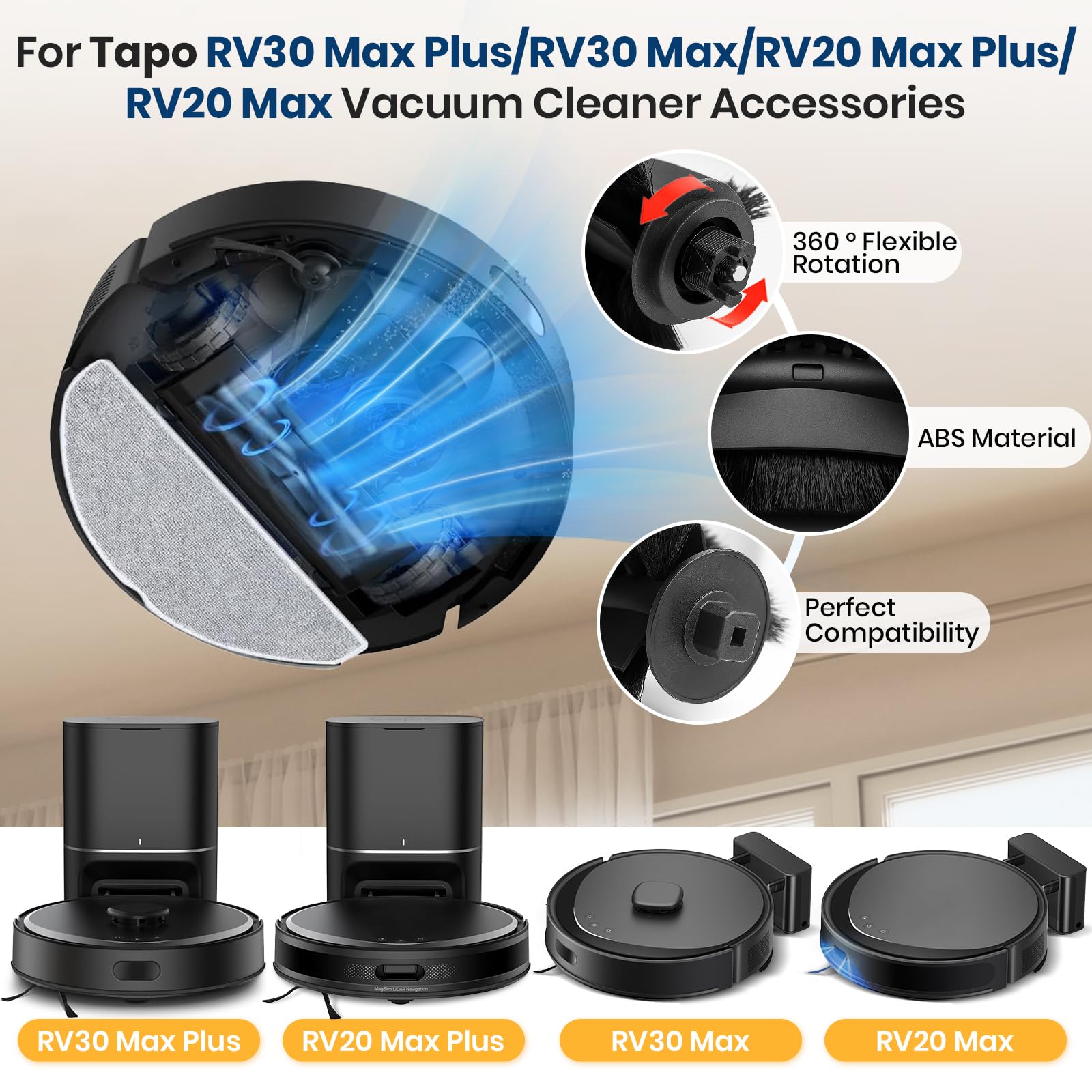 Bluevisk RV20 Max Plus HEPA filters installed for capturing fine dust and pollen.