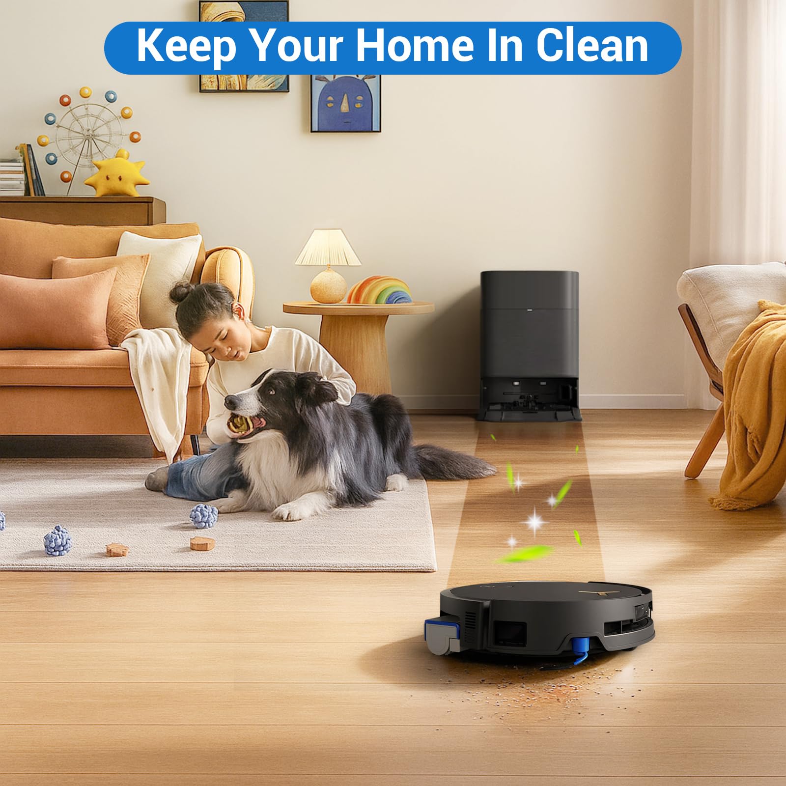 Bluevisk X9 Pro Omni clean brush simplifies maintenance tasks.