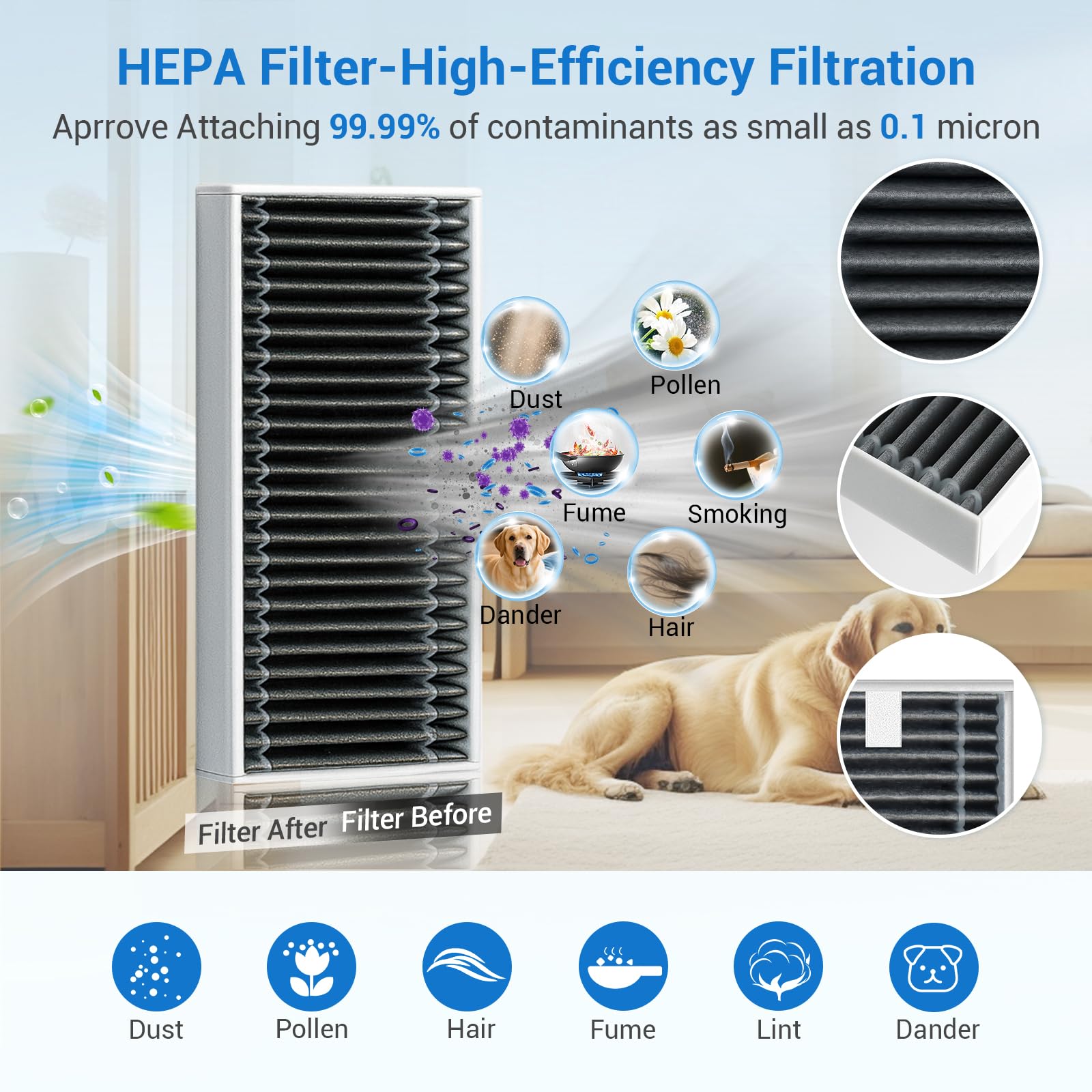 Bluevisk X9 Pro Omni side brushes renew sweeping efficiency on all floors.