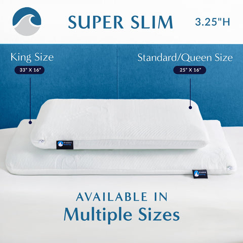 Removable, washable cover on Bluewave pillow for easy cleaning and hygiene.