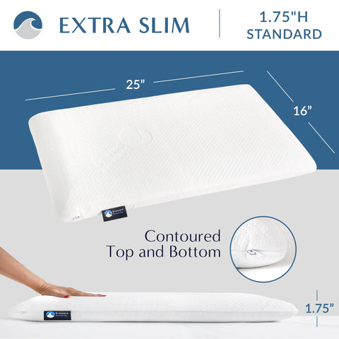 Bluewave Bedding pillow removable washable cover for easy cleaning.